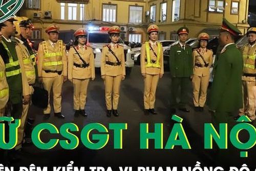 Những 'bóng hồng' trong tổ công tác CSGT đặc biệt kiểm tra nồng độ cồn
