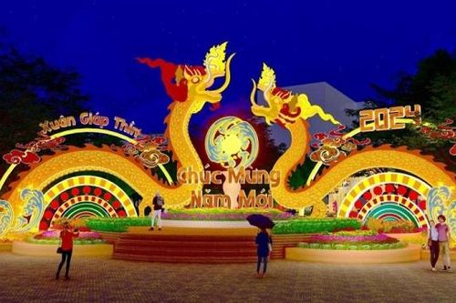 Vũng Tàu bắt đầu thi công Hội hoa xuân Giáp Thìn 2024