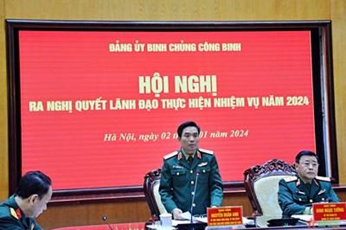 Đảng ủy Binh chủng Công binh ra nghị quyết lãnh đạo thực hiện nhiệm vụ năm 2024
