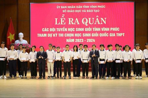 Vĩnh Phúc động viên thí sinh tham dự Kỳ thi chọn HSG quốc gia