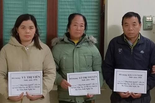Phá Chuyên án NA 1223p, bắt giữ 3 đối tượng trong đường dây mua bán người