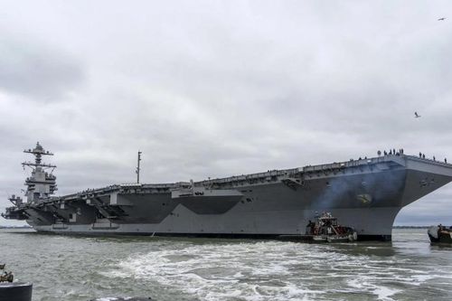 Mỹ rút nhóm tác chiến tàu sân bay Gerald R. Ford khỏi Trung Đông