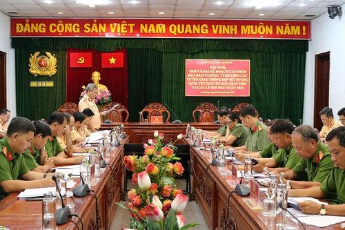 Công an An Giang triển khai cao điểm đảm bảo trật tự an toàn giao thông, trật tự xã hội
