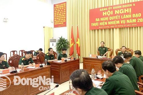 Đảng ủy Quân đoàn 4 ra Nghị quyết lãnh đạo năm 2024