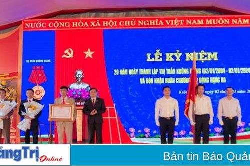 Thị trấn Krông Klang kỷ niệm 20 năm thành lập
