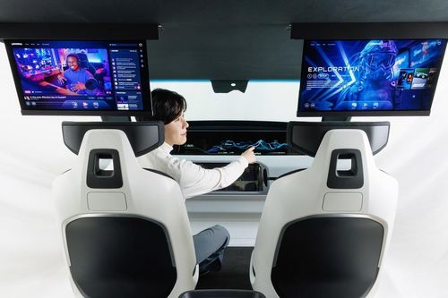 Màn hình trên ôtô có thể gập và trượt giống smartphone