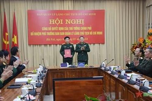 Công bố Quyết định bổ nhiệm Phó trưởng ban Ban Quản lý Lăng Chủ tịch Hồ Chí Minh