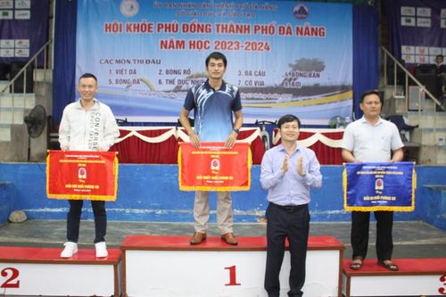 Trường THPT chuyên Lê Quý Đôn và Phòng GDĐT Q.Hải Châu nhất toàn đoàn Giải bóng bàn Hội khỏe Phù Đổng năm học 2023-2024