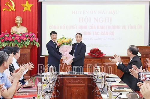 Nam Định: Luân chuyển, bổ nhiệm lãnh đạo nhiều đơn vị