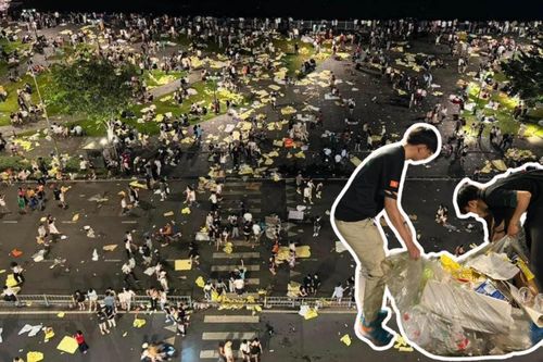'Đội quân' nhặt rác sau đêm giao thừa ở Tp.HCM: Mong người dân hãy vì cộng đồng