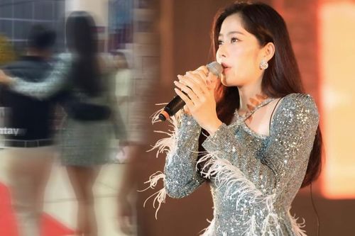 Nam Em được chồng sắp cưới hộ tống đi diễn, tình tứ ôm eo mọi lúc mọi nơi