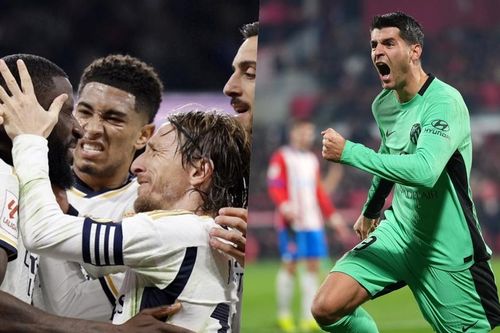 Real Madrid thắng nhọc đầu năm, Girona và Atletico Madrid rượt đuổi tỷ số căng thẳng