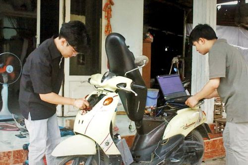 Hệ thống tự động chống cháy nổ xe máy