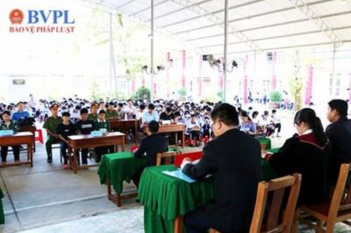 VKSND huyện Cai Lậy phối hợp tổ chức phiên tòa giả định tuyên truyền pháp luật