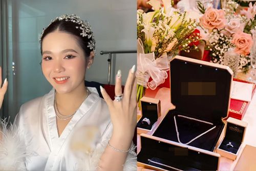 Cô dâu Hậu Giang hot nhất MXH: Nhận của hồi môn 'khủng' với 400 viên kim cương trong ngày cưới