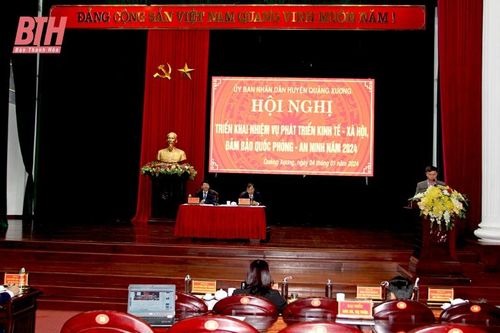 Quảng Xương phấn đấu hoàn thành 33 chỉ tiêu phát triển kinh tế - xã hội, quốc phòng - an ninh năm 2024