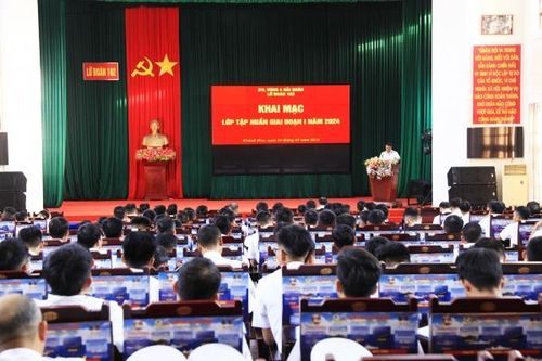 Lữ đoàn 162, Vùng 4 Hải quân: Khai mạc tập huấn cán bộ đợt 1 năm 2024