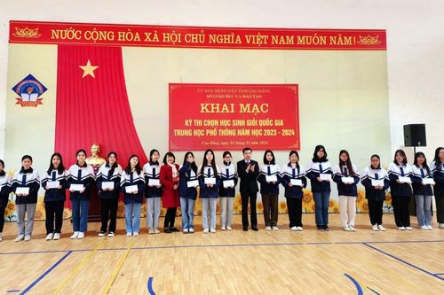 70 học sinh tham dự Kỳ thi chọn học sinh giỏi Quốc gia THPT năm học 2023 - 2024
