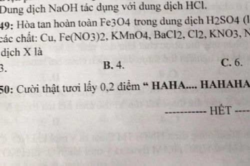 Đề thi Hóa này là niềm ao ước của bao thế hệ học sinh