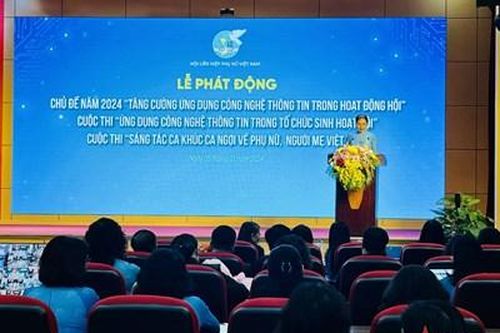 Phát động cuộc thi về ứng dụng công nghệ thông tin trong tổ chức sinh hoạt Hội và sáng tác ca khúc về phụ nữ Việt Nam