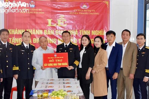 Tổng Công ty Tân Cảng Sài Gòn hỗ trợ 3 tỷ đồng xây dựng trạm y tế tại Thanh Chương