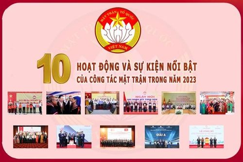 10 hoạt động và sự kiện nổi bật của công tác Mặt trận năm 2023