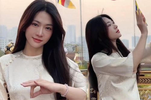 Khoe khoảnh khắc diện áo dài, Lê Bống bất ngờ nhận về lời khen đẹp như AI