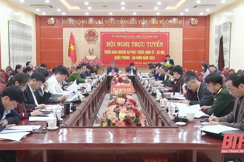 Thị xã Nghi Sơn triển khai nhiệm vụ phát triển kinh tế - xã hội, bảo đảm quốc phòng - an ninh năm 2024