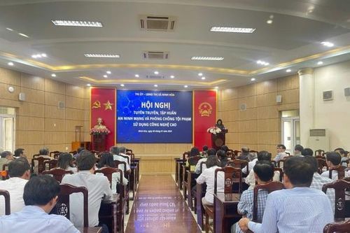 UBND thị xã Ninh Hòa: Hội nghị tuyên truyền, tập huấn an ninh mạng và phòng chống tội phạm sử dụng công nghệ cao