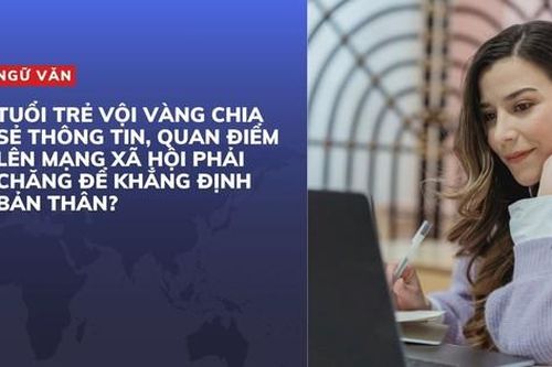 Thi học sinh giỏi quốc gia 2024: Môn Ngữ văn bàn về tuổi trẻ và mạng xã hội