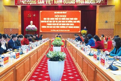 Học và làm theo Bác để xây dựng Cao Bằng phát triển bền vững