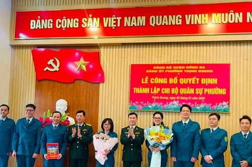 Quận Đống Đa thành lập Chi bộ Quân sự đầu tiên