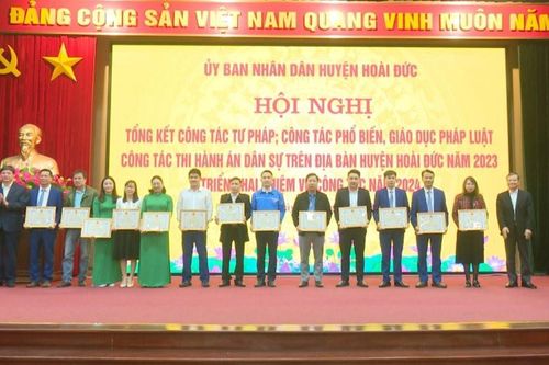 Hoài Đức tổng kết công tác tư pháp năm 2023