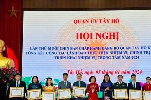Quận Tây Hồ hoàn thành và hoàn thành vượt mức 21/21 chỉ tiêu kinh tế - xã hội