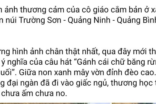 Thương cô giáo cắm bản 'cả người và xe ngã sõng soài' trên đường đến trường