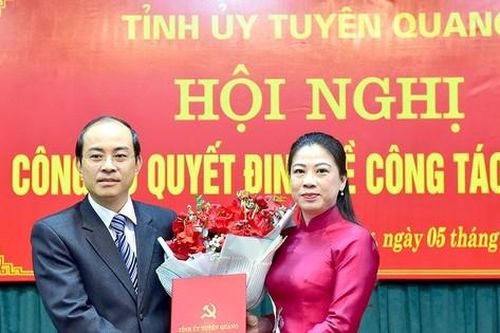 Công bố quyết định của Ban thường vụ Tỉnh ủy Tuyên Quang về công tác cán bộ