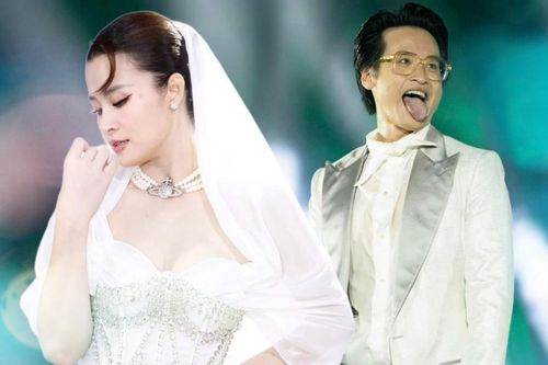 Đông Nhi chuyện trò cùng Hà Anh Tuấn trong cánh gà, nhưng sao trông giống hệt cô dâu và chú rể thế này!