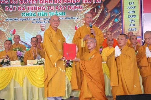 Bình Phước: Công bố quyết định bổ nhiệm trụ trì và khởi công xây dựng chùa Tiên Thành