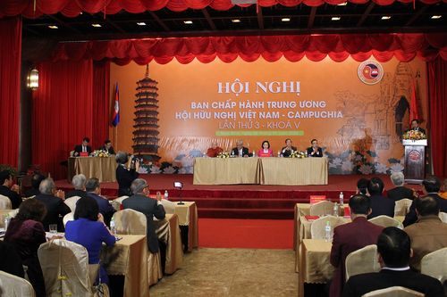 Trưởng Ban Công tác đại biểu Nguyễn Thị Thanh chủ trì Hội nghị Ban Chấp hành Trung ương Hội hữu nghị Việt Nam - Campuchia
