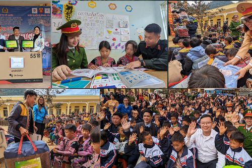 Tuổi trẻ Công an Thủ đô mang 'Đông ấm yêu thương' nâng bước học sinh vùng cao tới trường