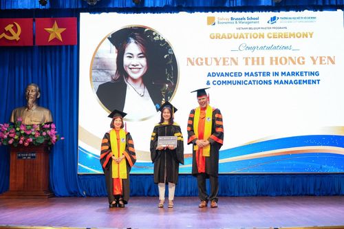 46 thạc sĩ chương trình liên kết Việt - Bỉ nhận bằng tốt nghiệp