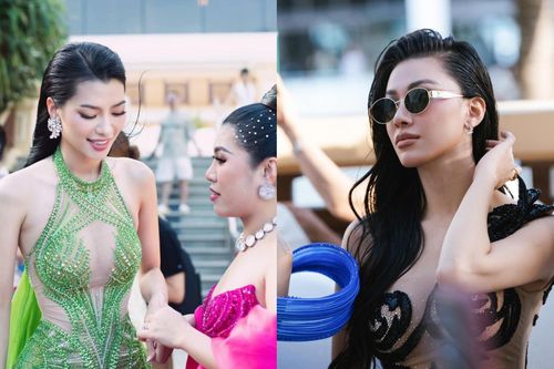 Á hậu Hoàng Nhung bị một đàn chị 'lơ đẹp' ở sự kiện đầu tiên hậu đăng quang?