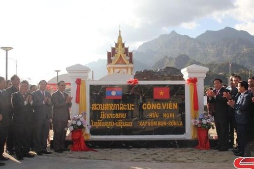 Khánh thành Công viên hữu nghị 'Xay Sổm Bun - Sơn La'
