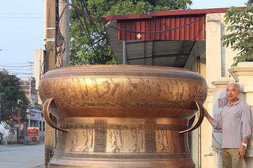 Về nơi làm ra chiếc trống đồng lớn nhất Việt Nam