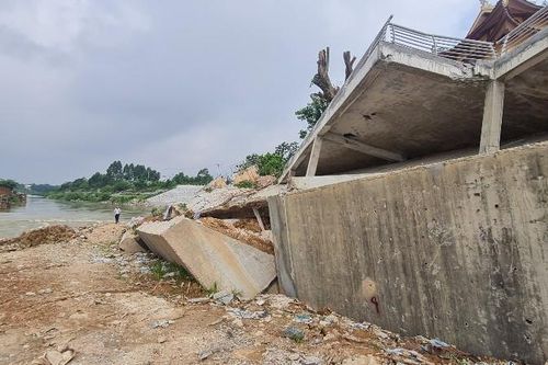 Vĩnh Phúc: Nhà thầu thi công chịu trách nhiệm chính về sự cố sập kè sông Phó Đáy