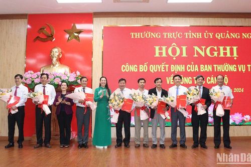 Quảng Ngãi điều động, luân chuyển nhiều cán bộ lãnh đạo, quản lý