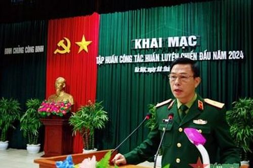 Binh chủng Công binh tập huấn công tác huấn luyện chiến đấu năm 2024