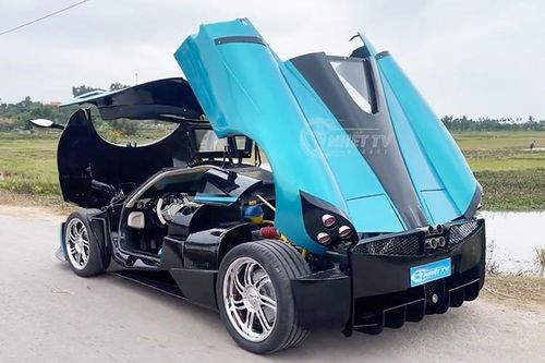 Pagani Huayra tự chế tại Quảng Ninh, nội thất cực khó nhưng 'nhái' xịn sò