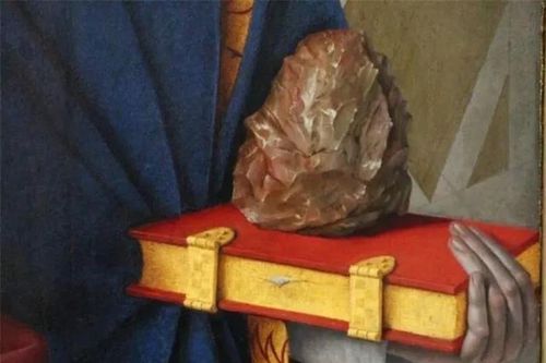 Soi bức tranh thế kỉ 15, chuyên gia 'đứng tim' thấy viên đá lạ lùng