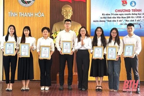 Biểu dương, khen thưởng các tập thể, cá nhân đạt danh hiệu 'Sinh viên 5 tốt', 'Học sinh 3 tốt', 'Học sinh 3 rèn luyện'